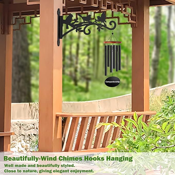 4 Pack Wall Plant Hanger,9 in Heavy Duty Hanging Plant Bracket,Metal Plant Hooks for Outdoor or Indo or Hanging Flower Baskets,Solar Lanterns,Bird Feeder-VerdiqueGarden