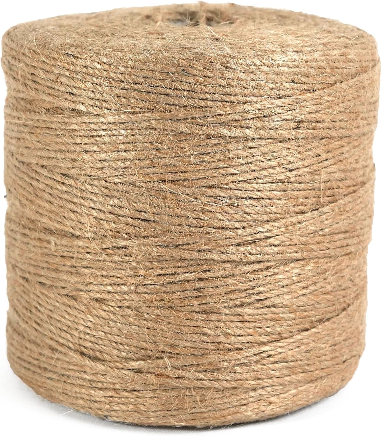 ARISKEY Natural Jute Twine 3mm,1313 Feet Garden String Long Cord Suitable for Crafting and Weaving Projects,Gardening Purposes and Outdoor Heavy-Duty Use-VerdiqueGarden