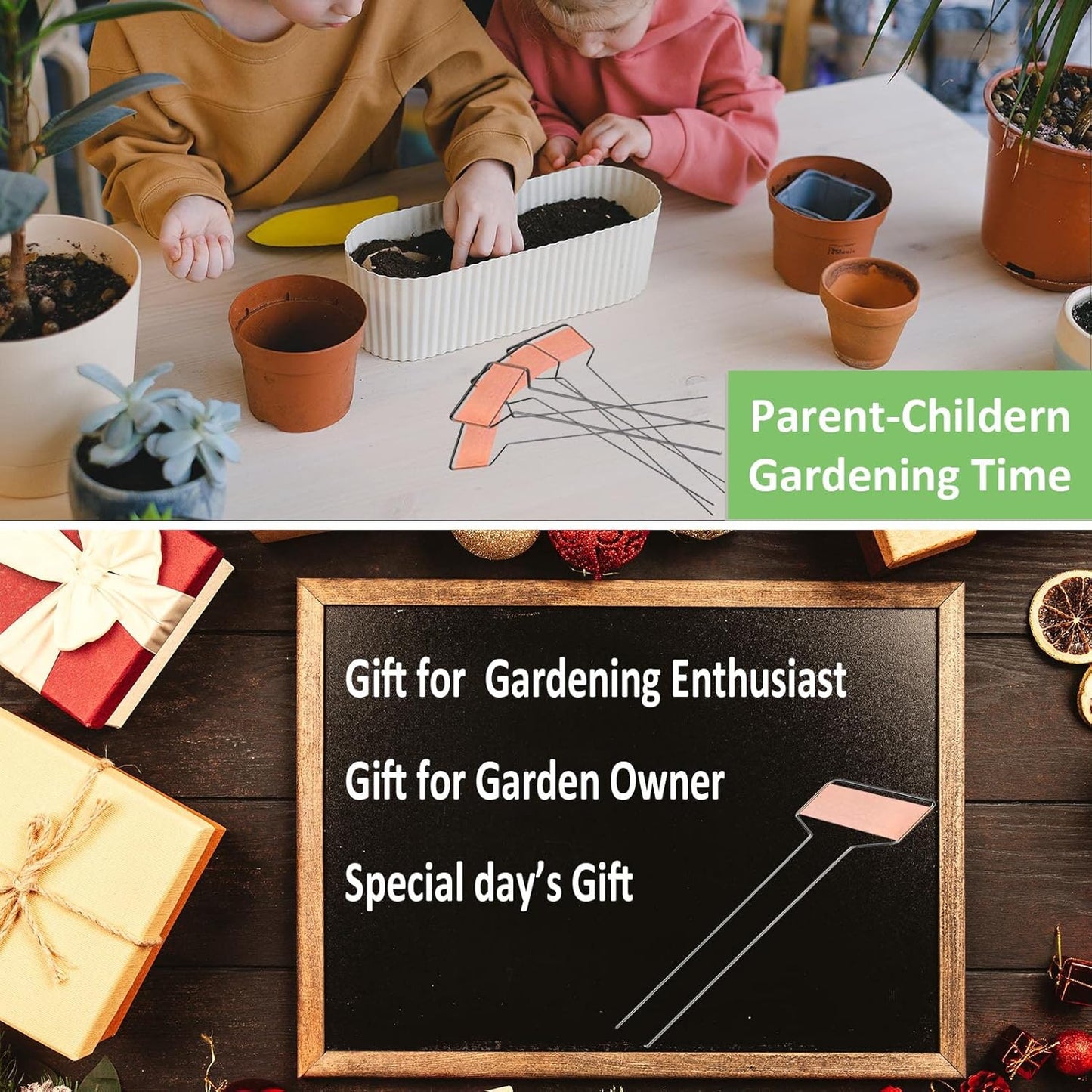 30pcs Plant Labels Copper Plant Markers for Outdoor Plants 6inch Plant Labels for Seedlings Outdoor Garden Waterproof Plant Tags and Labels for Flower Vegetable Herbs Greenhouse (6 in, Copper)-VerdiqueGarden