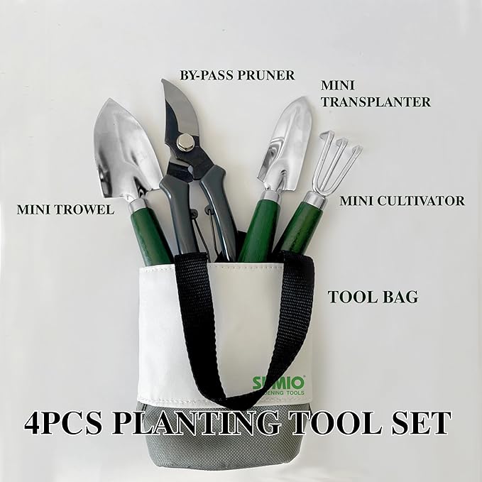 SUMIO Mini Garden Tool kit, Desk Indoor Plant Tool Set, Portable Garden Tool Set, Succulent Tools Kit, Office Planting-VerdiqueGarden