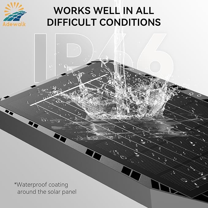 5000W Solar Lights Outdoor - 7000K LED Solar Street Lights Outdoor with Motion Sensor and Remote Control, IP66 Waterproof, Dusk to Dawn for Yard, Patio, 2 Pack-VerdiqueGarden