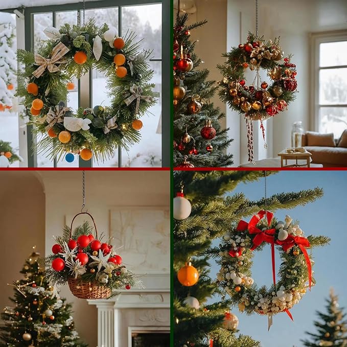 10 Pack 21 Inch Black Hanging Chains with hooks, Grow Lights Chain adjusable, Hanging chains for bird feeders, Plant hanger indoor, Hanging Planter, Christmas wreath, Pendant light, Wind Chime-VerdiqueGarden