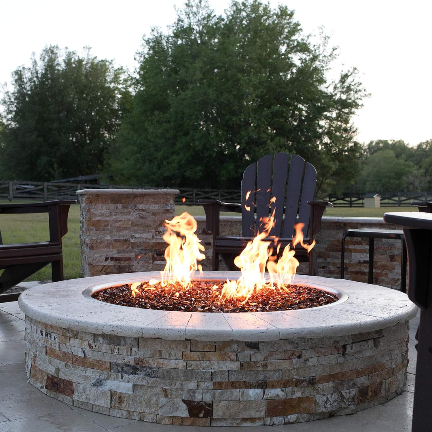 Stanbroil 18" Stainless Steel Round Jet Burner Ring for Natural or Propane Gas Fire Pit, 304 Series Stainless Steel, Double Ring-VerdiqueGarden