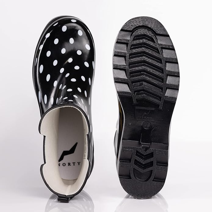 NORTY - Womens Ankle Rain Boots - Ladies Waterproof Winter Spring Garden Boot runs ½ size large-VerdiqueGarden