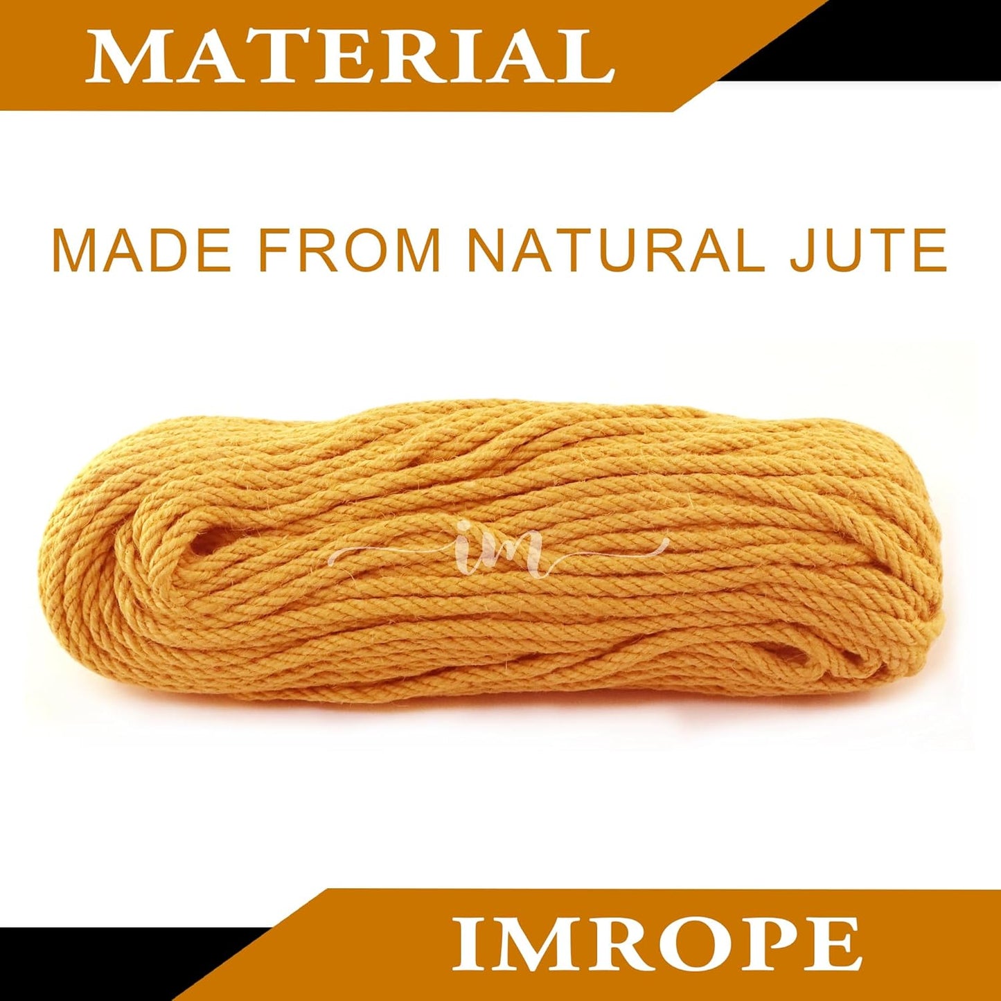 6mm x 150 Feet Orange Jute Rope, Twine for Gardening Tomato Climbing Plant Tie Floristry Crafts Gift Wrapping Packing Decor-VerdiqueGarden