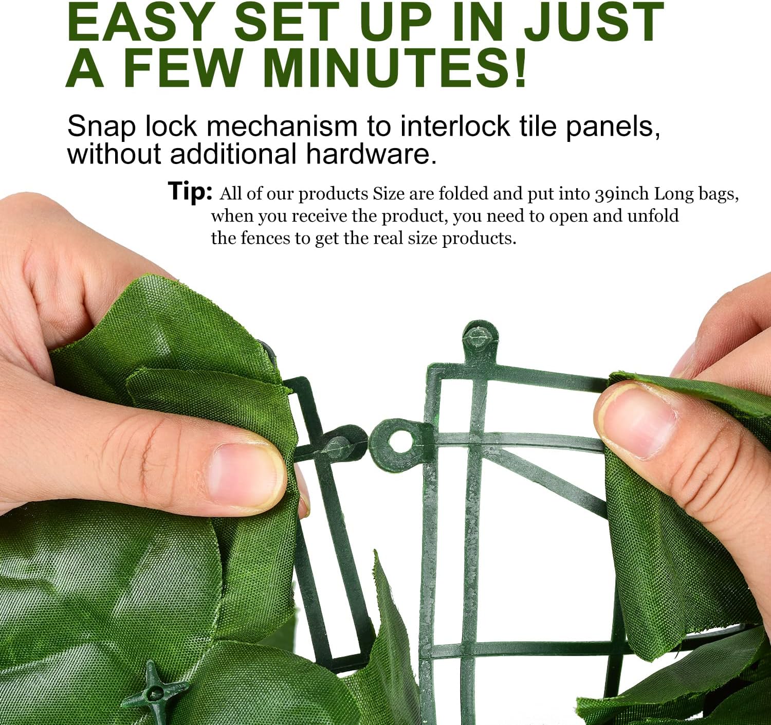 DearHouse Artificial Ivy Privacy Fence - 197x68.9inch Artificial Hedges Fence and Faux Ivy Leaf Fence Decoration for Outdoor Indoor Garden Decor-VerdiqueGarden