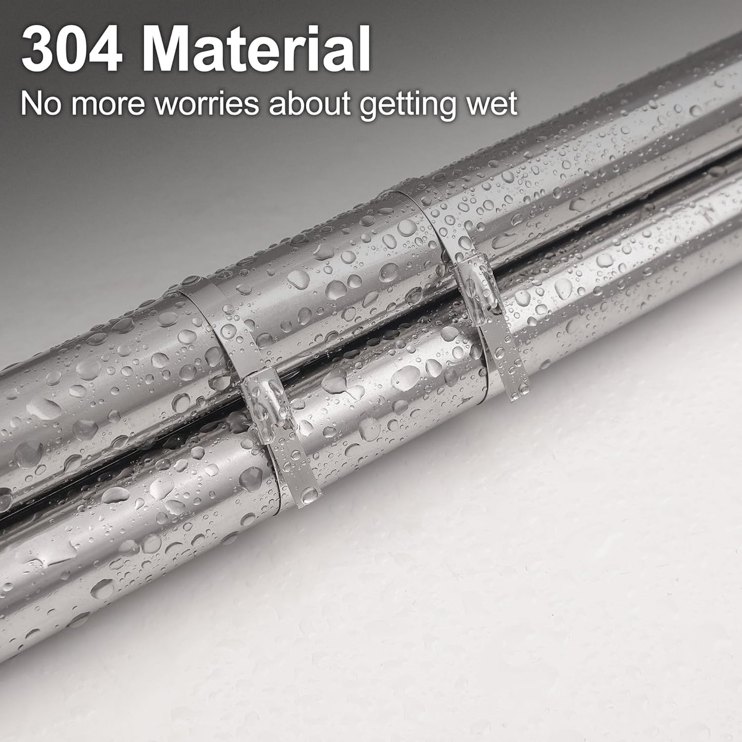 Foneso Metal Zip Ties (7.9 Inch 500PCS), 304 Stainless Steel Short Zip Ties Multi-Purpose Heavy Duty Self-Locking Cable Ties for machinery, fence, vehicles, farms, cables, pipesas well-VerdiqueGarden