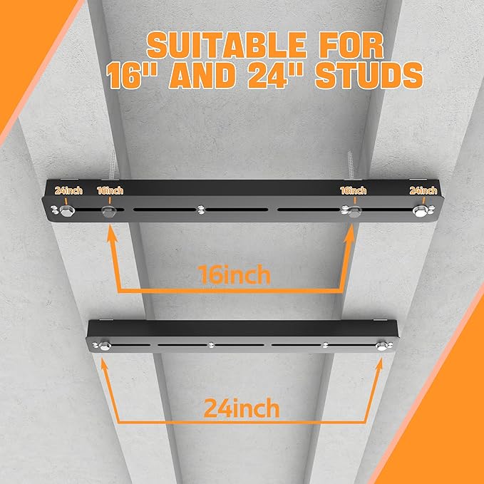 Ultrawall Overhead Garage Storage Rack, Heavy Duty Ceiling Storage Rack, 26 Inch Adjustable Ceiling Bin Storage System, 5 Sets for 4 Bins-VerdiqueGarden