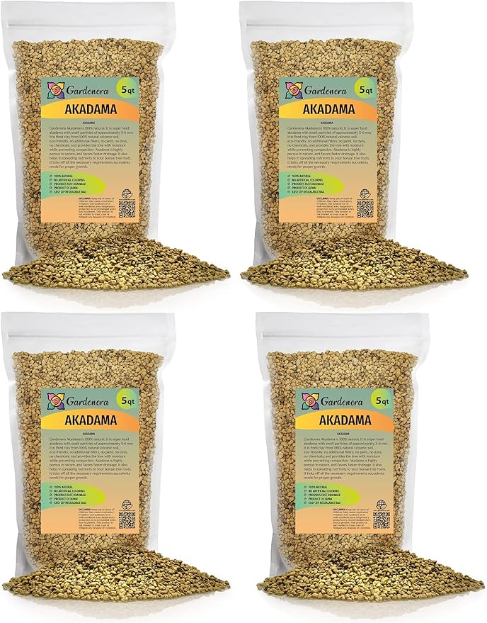 Pure Hard Akadama for Bonsai/Succulent Soil - 20 Quart - Small Grain for Cactus, Bonsai Plants Soil Amendment, Prevent Over Water-VerdiqueGarden