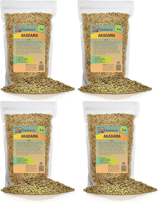 Pure Hard Akadama for Bonsai/Succulent Soil - 20 Quart - Small Grain for Cactus, Bonsai Plants Soil Amendment, Prevent Over Water-VerdiqueGarden