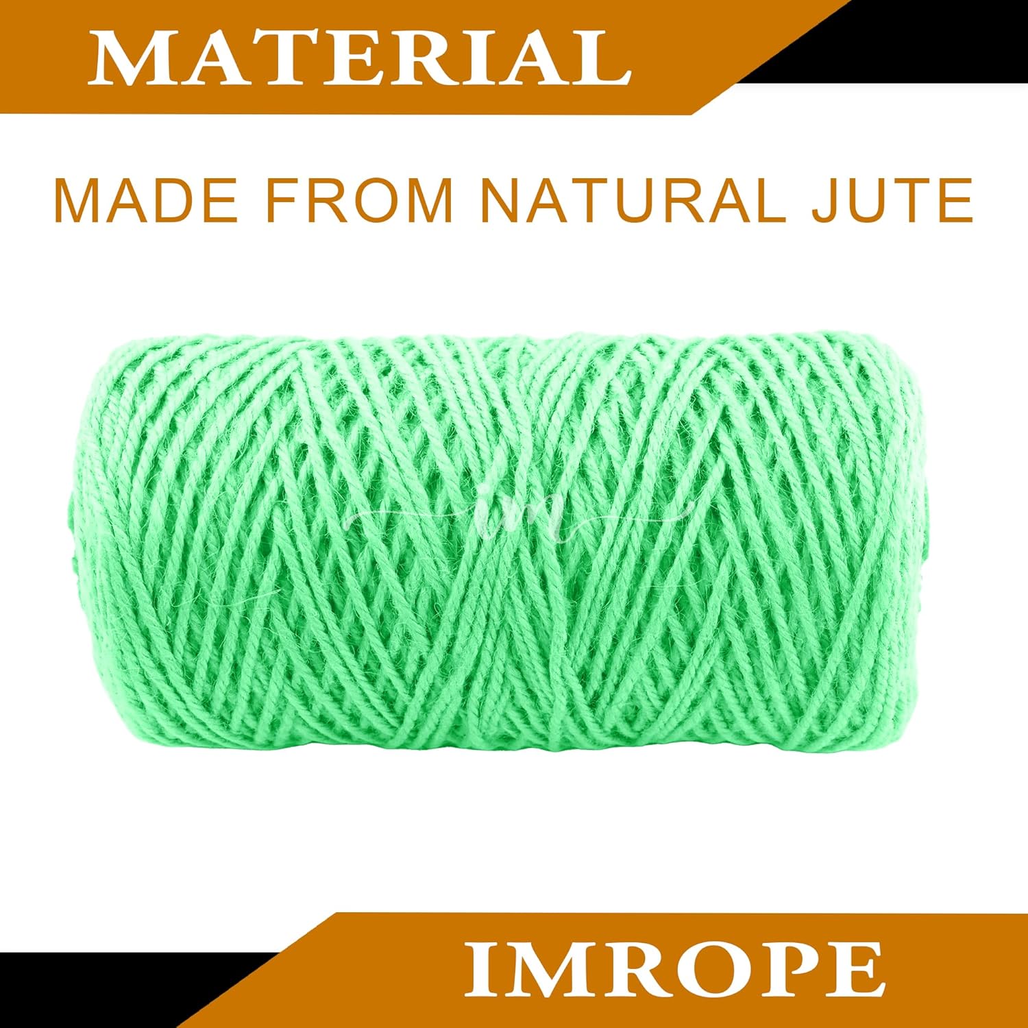 3mm x 500 Feet Light Green Jute Rope, Twine for Gardening Tomato Climbing Plant Tie Floristry Crafts Gift Wrapping Packing Decor-VerdiqueGarden