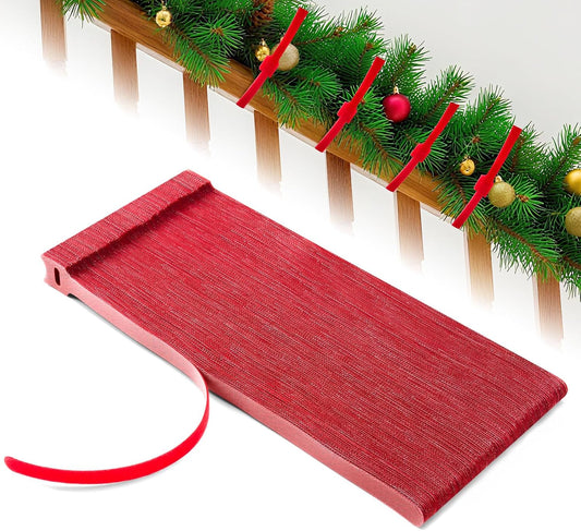 100 Pcs Christmas Garland Ties 12Inch Adjustable Holiday Garland Twist Ties for Holiday Halloween Tree Wreath Party Yard Wall Doorway Reusable Nylon Garden Cable Straps Decoration(Red)-VerdiqueGarden
