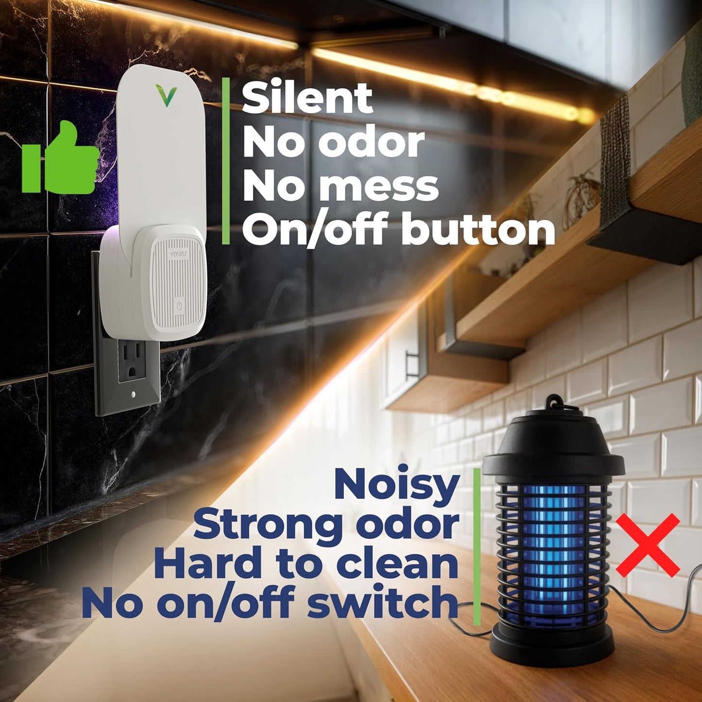 VEYOFLY Fly Trap Indoor, Fruit Fly Traps for Indoors, (4 Device + 12 Refills) Gnat Traps for House Indoor, Fly Catcher Indoor, Plug in Light Flying Insect Trap, Bug Light Killer, Fly Trap-VerdiqueGarden