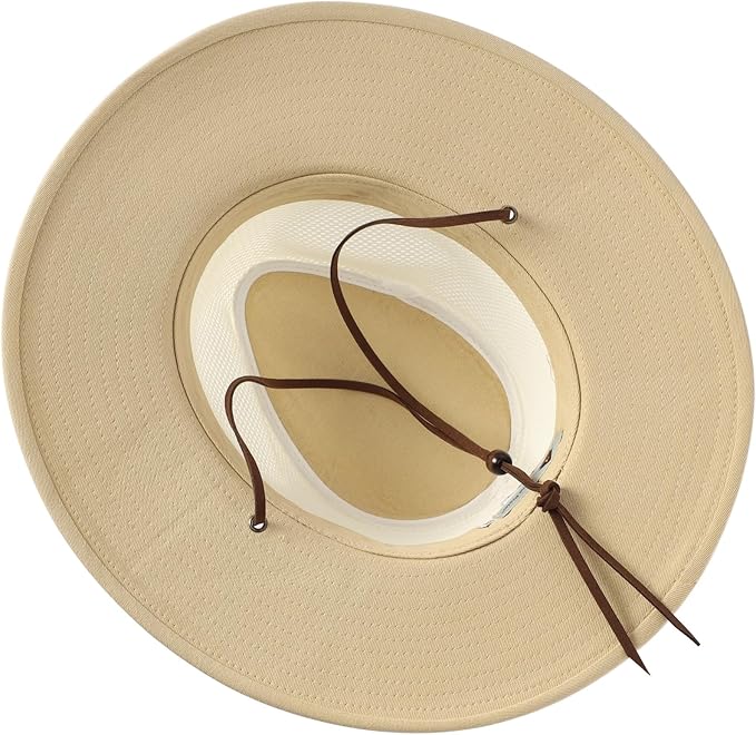 Home Prefer Cotton Summer Fedora Hat Wide Brim Sun Hats for Men Women UPF 50+ Sun Protection Cap for Fishing Hiking-VerdiqueGarden