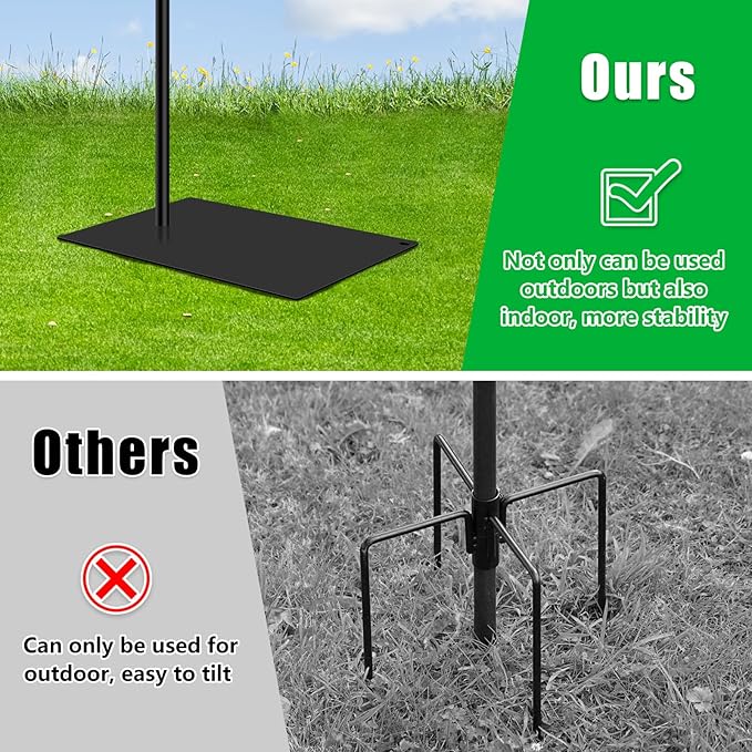 Hummingbird Feeder Stand, Adjustable 20-63 Inch Shepherds Hook for Outdoor Indoor, Bird Feeder Pole with Base & Water Weight Bag for Wind Chimes, Hanging Plants(Hummingbird Feeders Not Include)-VerdiqueGarden