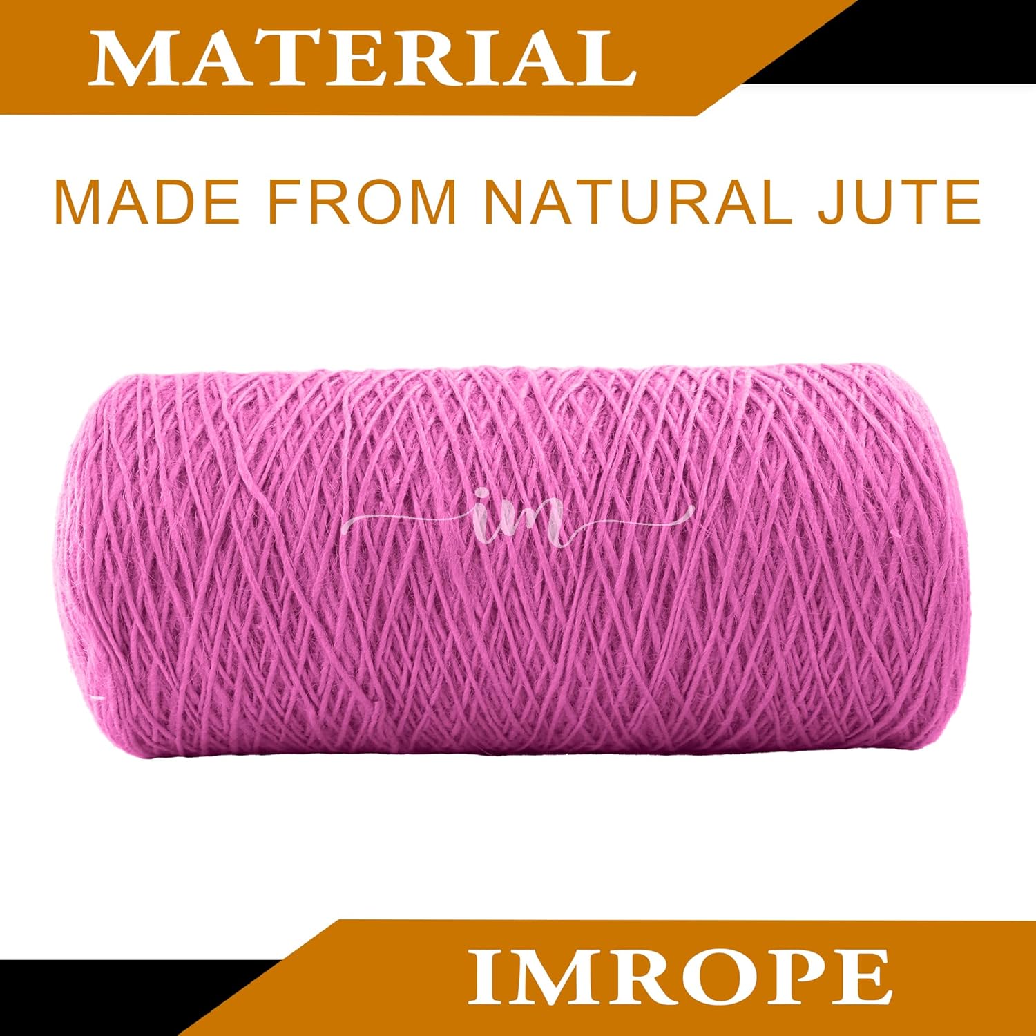 1mm x 2000 Feet Pink Jute Rope, Twine for Gardening Tomato Climbing Plant Tie Floristry Crafts Gift Wrapping Packing Decor-VerdiqueGarden