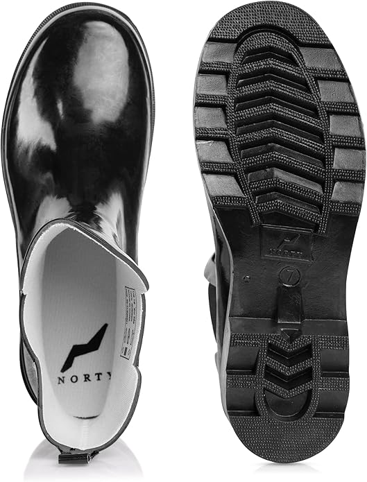 NORTY - Womens Ankle Rain Boots - Ladies Waterproof Winter Spring Garden Boot runs ½ size large-VerdiqueGarden