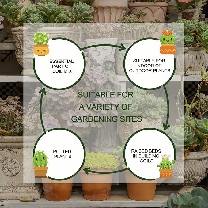 10QT Horticultural Vermiculite Bulk, Organic Vermiculite for Plants, Course Grade Vermiculite for Gardening, for houseplants, for Mushrooms, to Maintain Soil Moisture and Plant Growth(2-4mm)-VerdiqueGarden