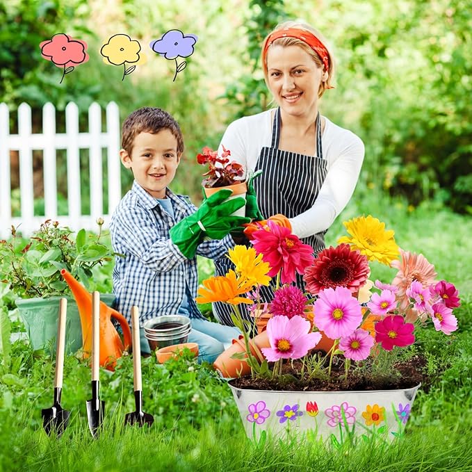 IELEK Paint & Plant Growing Flower Garden Kit for Kids - Arts and Crafts Gardening Set Easter Gifts Kit for Girls & Boys Ages 5, 6, 7, 8, 9, 10, 11 & 12 Year Old-VerdiqueGarden