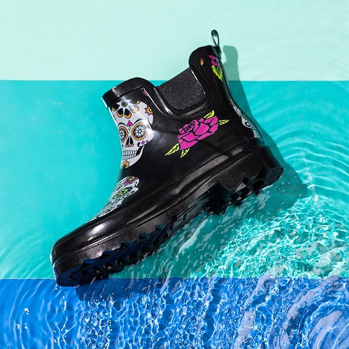 NORTY - Womens Ankle Rain Boots - Ladies Waterproof Winter Spring Garden Boot runs ½ size large-VerdiqueGarden