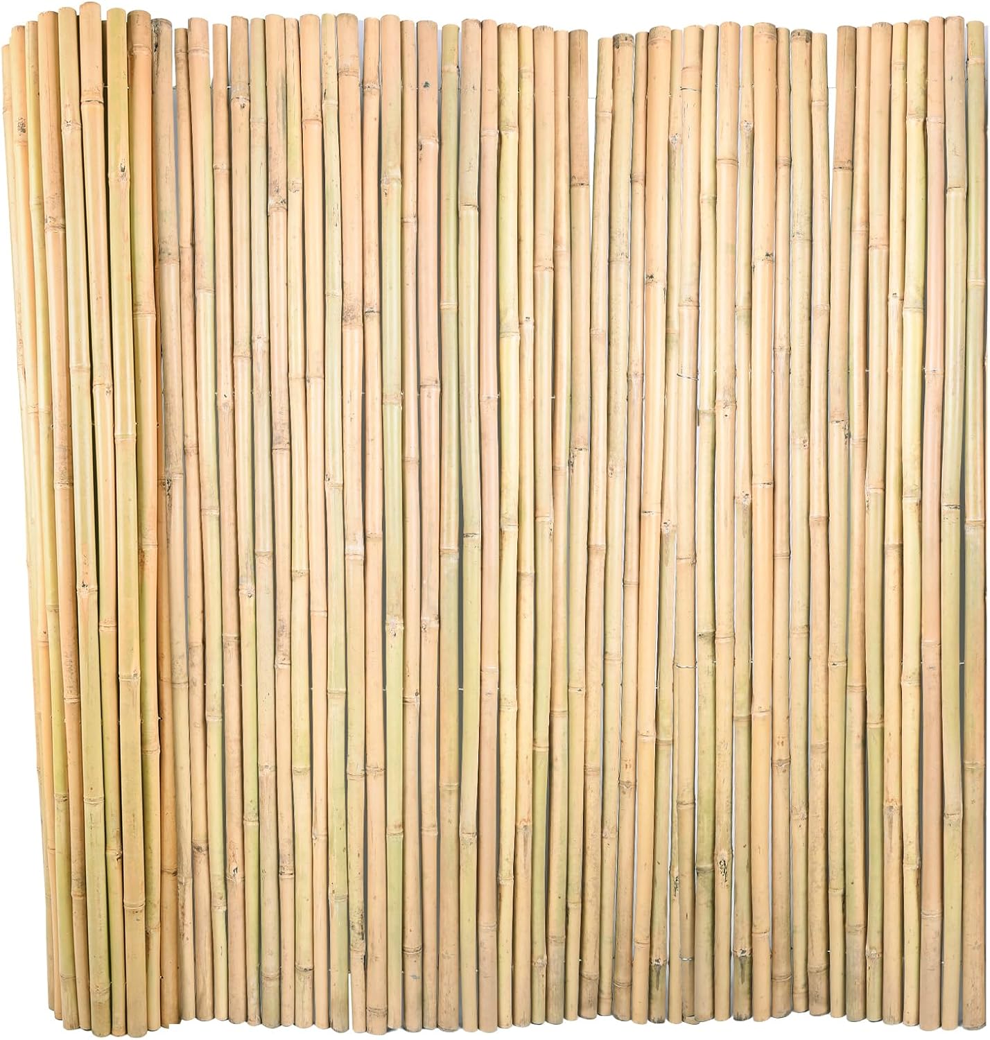 Natural Bamboo Fence 6ft H x 8ft L x 0.7In D, Eco-Friendly Privacy Fence for Outdoor Wall, Garden, Yard, Pool, Patio, Decorative Bamboo Fencing-VerdiqueGarden