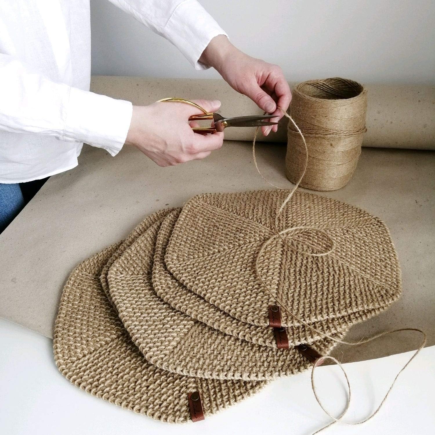 Premium Natural Jute Twine 1500 Feet 2mm - Smell Free 3 Strand, DIY Projects, Crafts, Decoration, Hobby, PET Friendly, Gardening Yarn - String - Rope-VerdiqueGarden