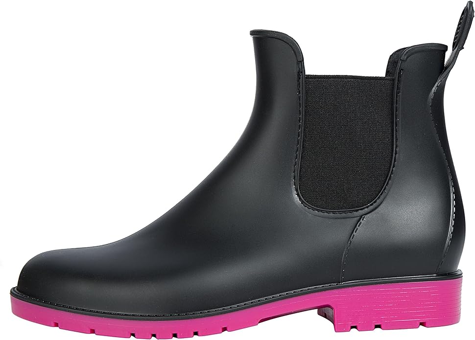 Asgard Women's Ankle Rain Boots Waterproof Chelsea Boots-VerdiqueGarden