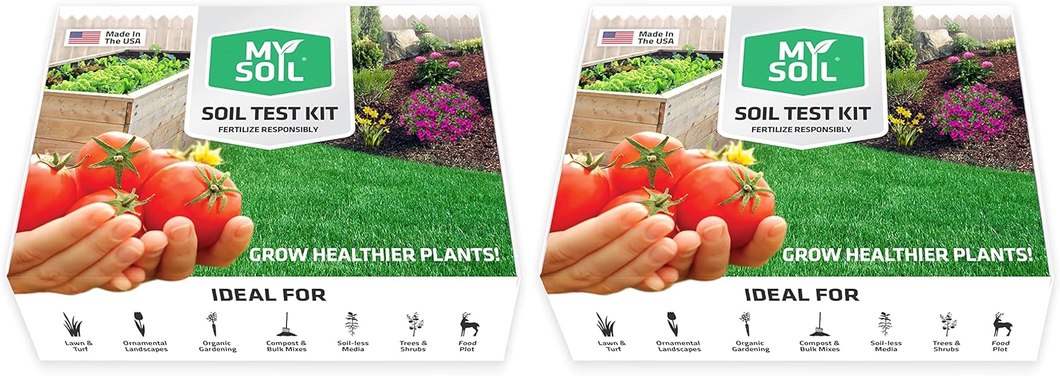 MySoil Soil Test Kit 2 Pack, Unlock Your Lawn & Garden Potential, Complete & Accurate Nutrient and pH Analysis with Recommendations Tailored to Your Soil and Plant Needs-VerdiqueGarden