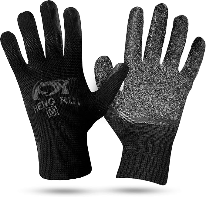 10 OR 20 Pairs Work Gloves–Heavy Duty Rubber Coated Safety Work Gloves–Multipurpose Gloves-VerdiqueGarden