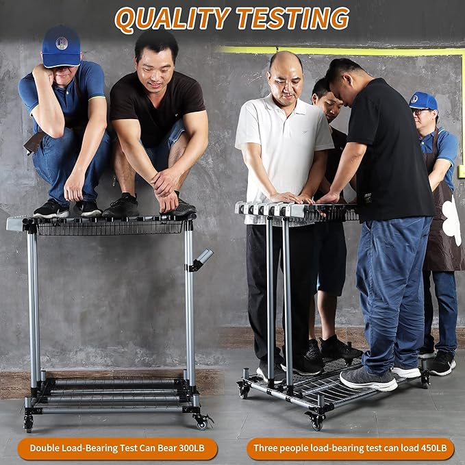 Heavy duty garden tool organizer garage storage holder storage large long farming tools lawn tool metal rack shovel and rake organizer-VerdiqueGarden