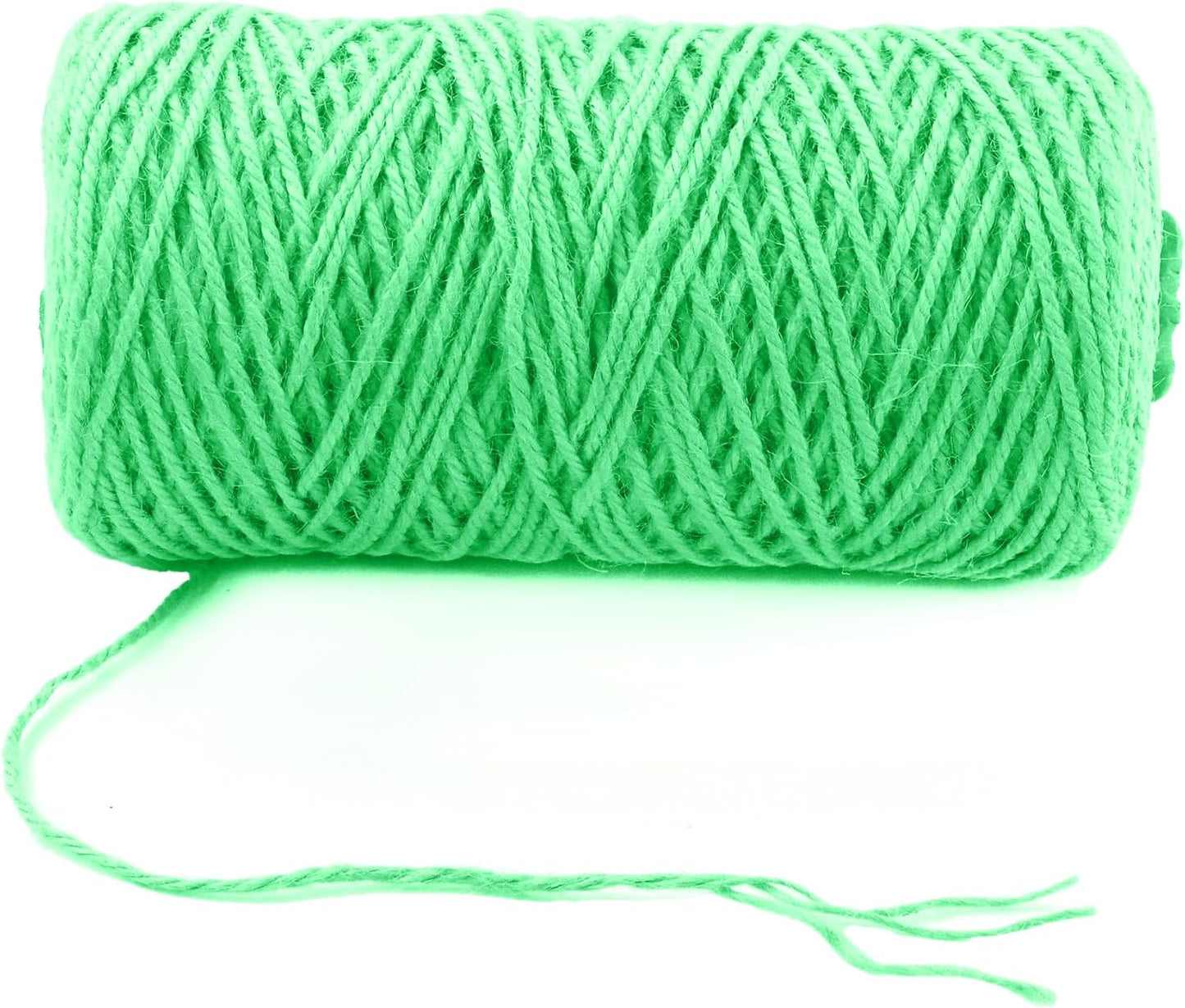 3mm x 500 Feet Light Green Jute Rope, Twine for Gardening Tomato Climbing Plant Tie Floristry Crafts Gift Wrapping Packing Decor-VerdiqueGarden