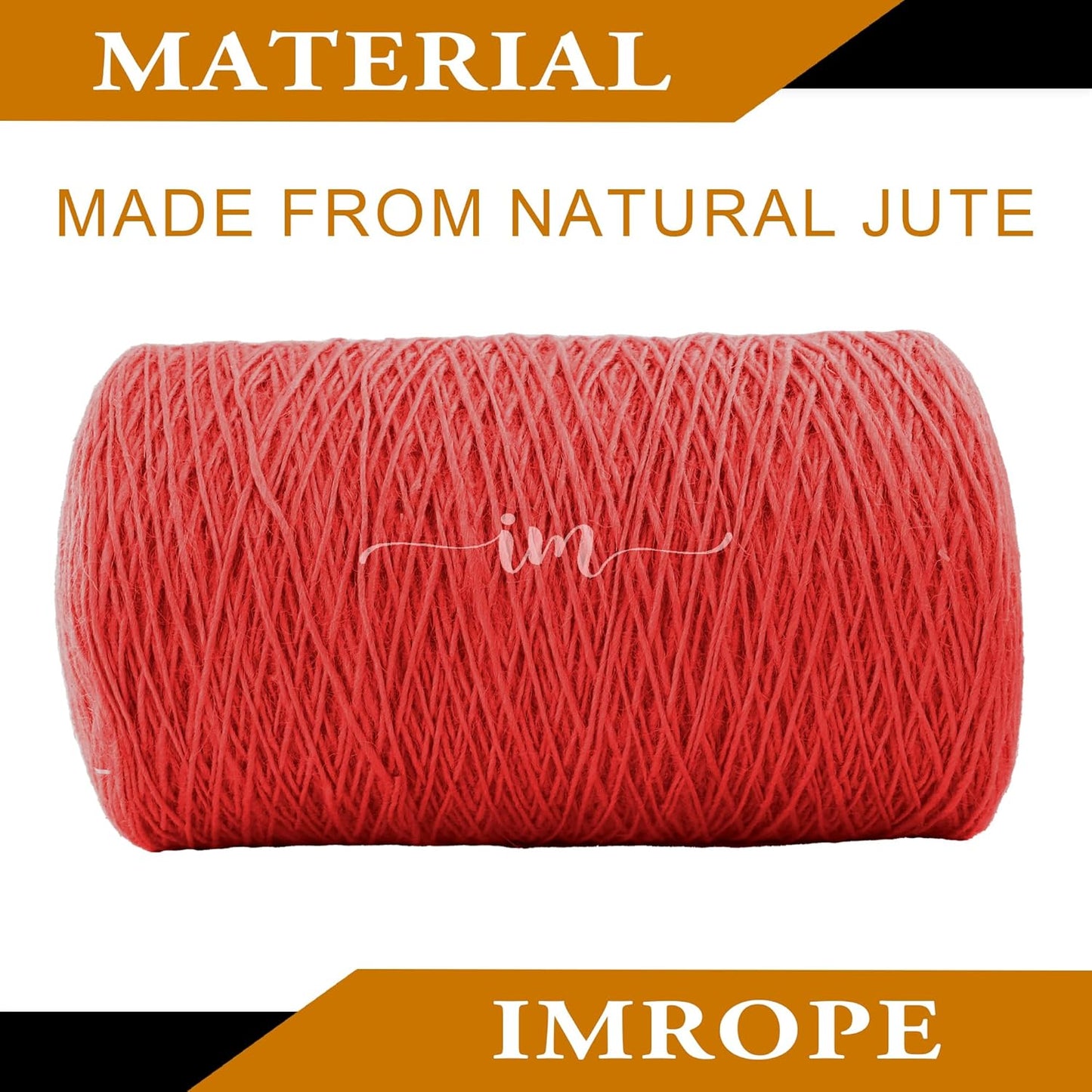 1mm x 3000 Feet Red Jute Rope, Twine for Gardening Tomato Climbing Plant Tie Floristry Crafts Gift Wrapping Packing Decor-VerdiqueGarden