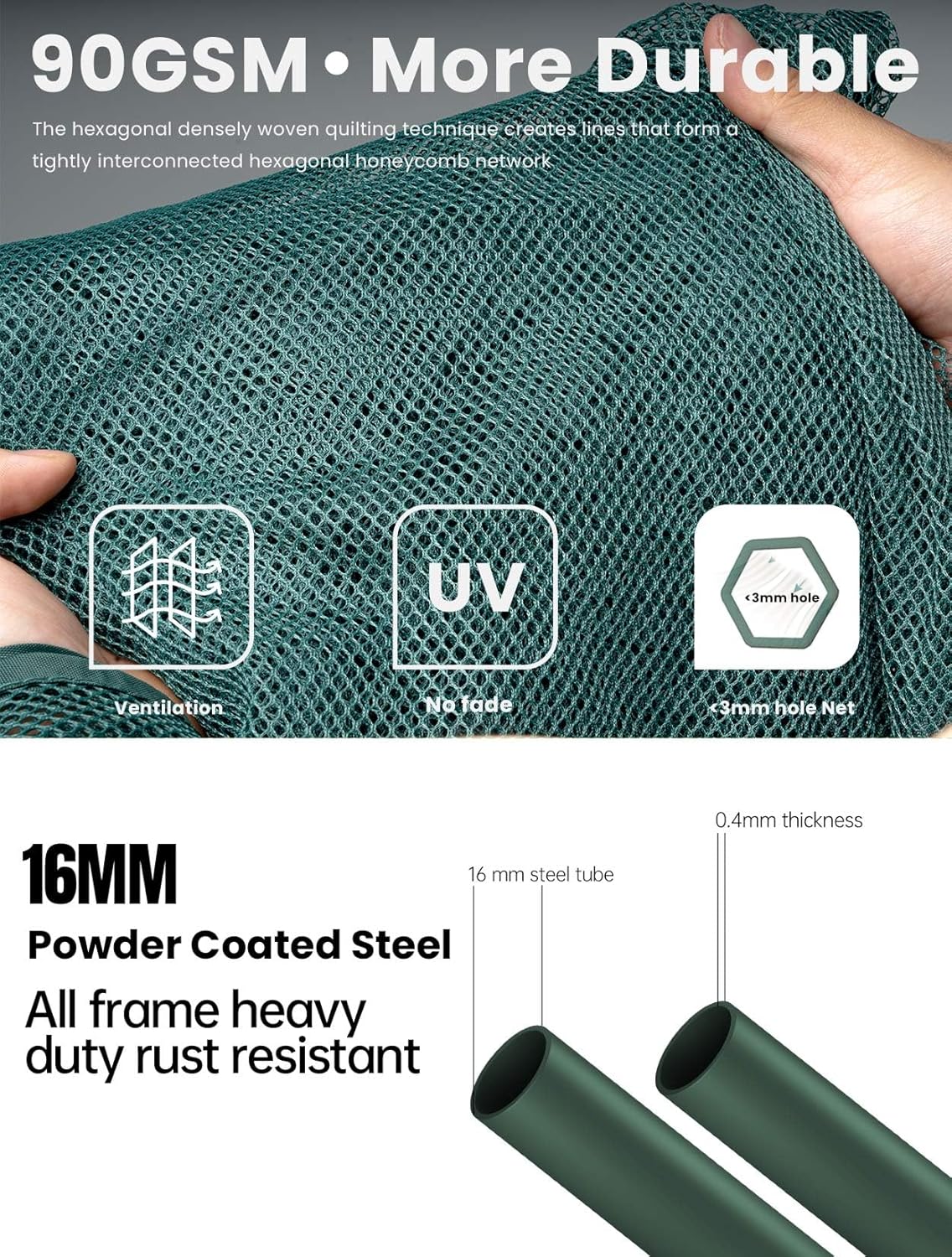 Poray Large 12.3X4FT Tunnel Plant Netting Cover,6FT Tall Crop Cage Tomato Netting for Vegetables&Fruits,Durable Gardening Net for Plant and Animals-VerdiqueGarden