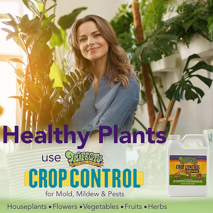 Trifecta Crop Control Super Concentrate All-in-One Natural Pesticide, Fungicide, Miticide, Insecticide, Help Defeat Spider Mites, Powdery Mildew, Botrytis, Mold, and More on Plants 16 OZ-VerdiqueGarden