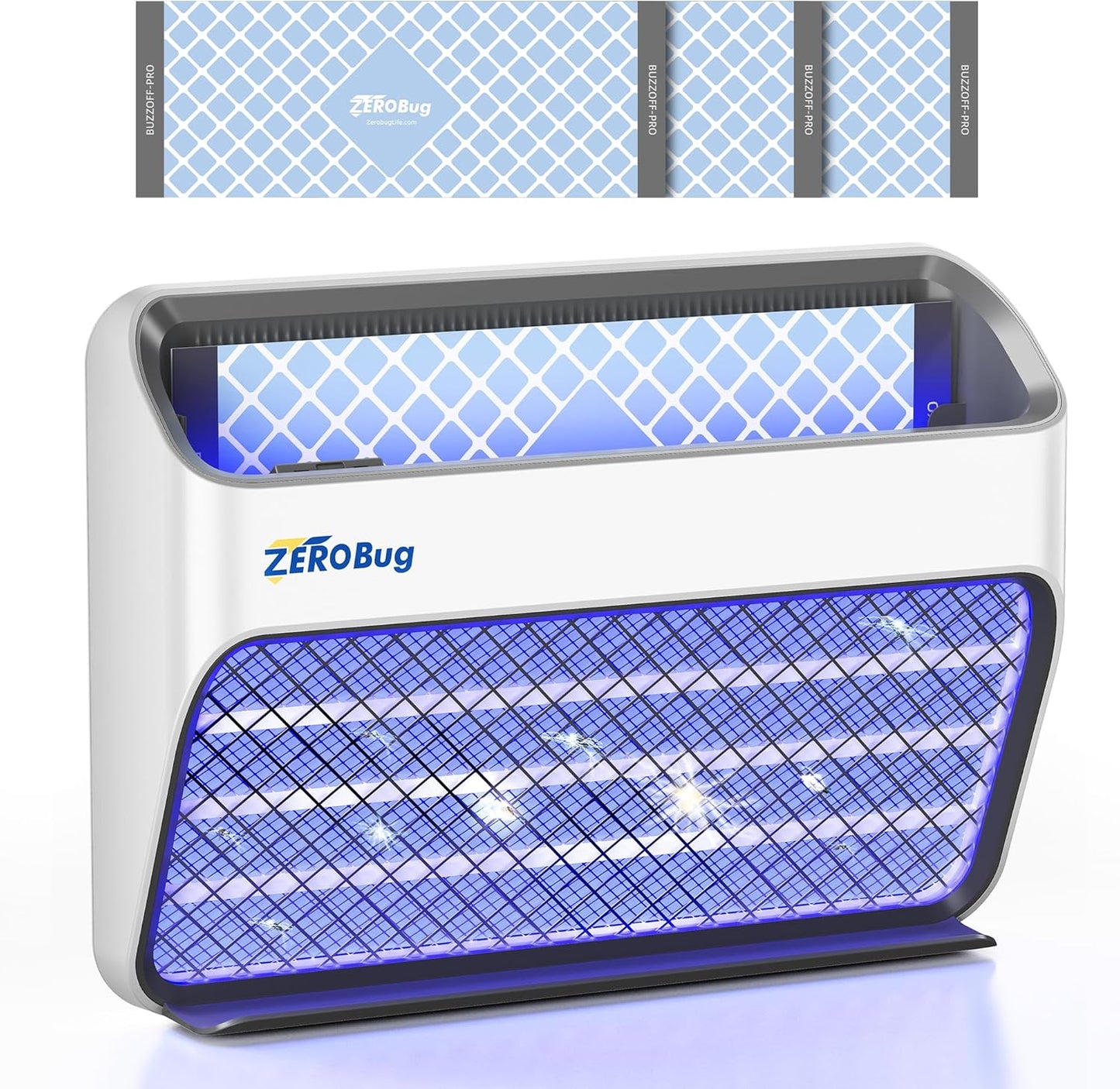 2025 Bug Zapper & Trap Indoor, 5X Catcher Rate Fly Killer, USB-C Powered Electric Mosquito Zapper with Long-Life UV LED, Fruit Fly Trap for Home, Kitchen, Bedroom, 1 Device & 3 Traps-VerdiqueGarden