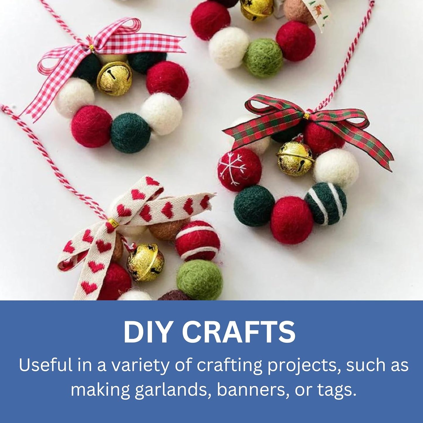 Red and White Organic Twine Cotton String - 200 Feet Wrapping, Baking, Butcher, Crafts, DIY Projects, Easter, Christmas-VerdiqueGarden