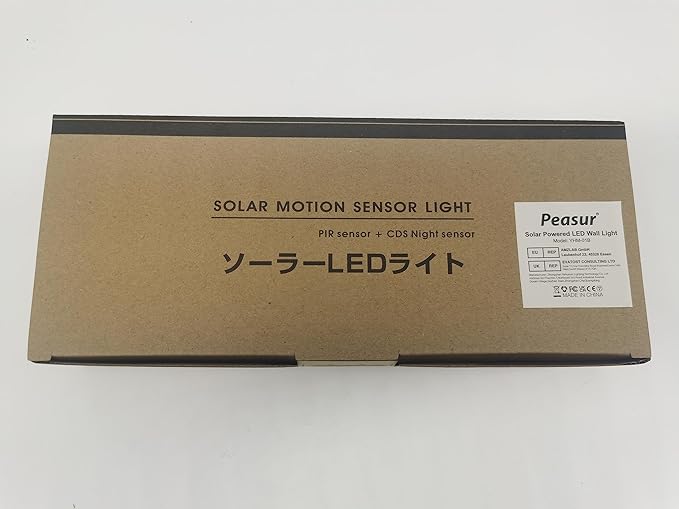 Peasur Solar Lights Outdoor Waterproof, 4 Pack 140LED Motion Sensor Light, 3 Modes Solar Powered Fence Security Lights for Patio Step Deck House Outside(Cool White)-VerdiqueGarden