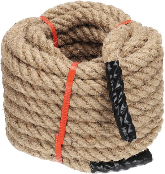 PATIKIL 1" x 50 ft Twisted Manila Rope Jute Ropes Natural Thick Jute Twine Burlap for Docks Railings Bundling Craft Tug of War Decorating-VerdiqueGarden