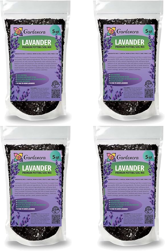 Organic Lavender Soil Blend - Enhance The Beauty and Aroma of Your Garden - 20 QUARTS-VerdiqueGarden