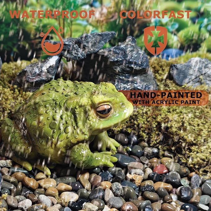 Sunthus Frog Toad Sculptures Garden Statues Yard Art Resin Decorations Outdoor Garden Decor-VerdiqueGarden