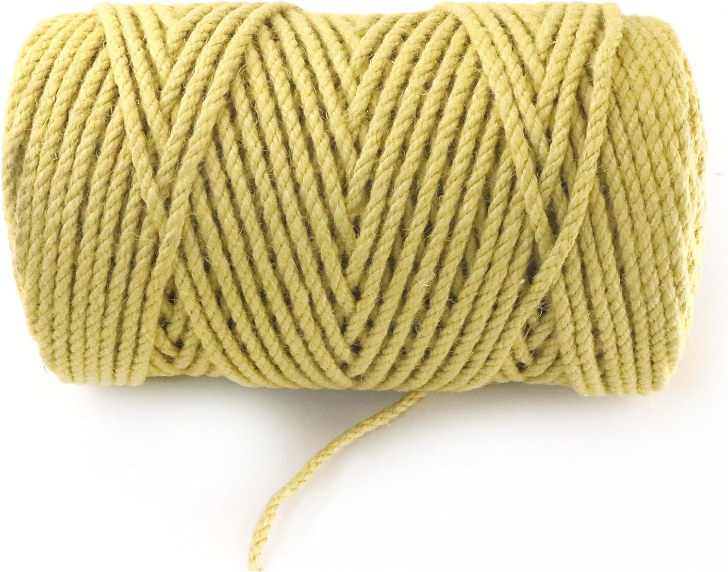 4mm x 300 Feet Yellow Jute Rope, Twine for Gardening Tomato Climbing Plant Tie Floristry Crafts Gift Wrapping Packing Decor-VerdiqueGarden