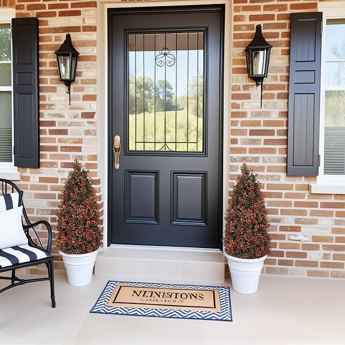 3ft Artificial Boxwood Topiary Trees (Set of 2) - UV Resistant Faux Plants for Outdoor/Indoor, Realistic 36in Fake Bushes and Shrubs for Front Porch, Planter, Patio - Low Maintenance & Evergreen-VerdiqueGarden