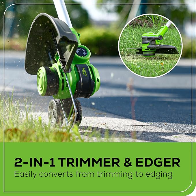 Greenworks 40V 13-Inch Cordless String Trimmer / Edger (Gen 2), Battery and Charger Not Included-VerdiqueGarden