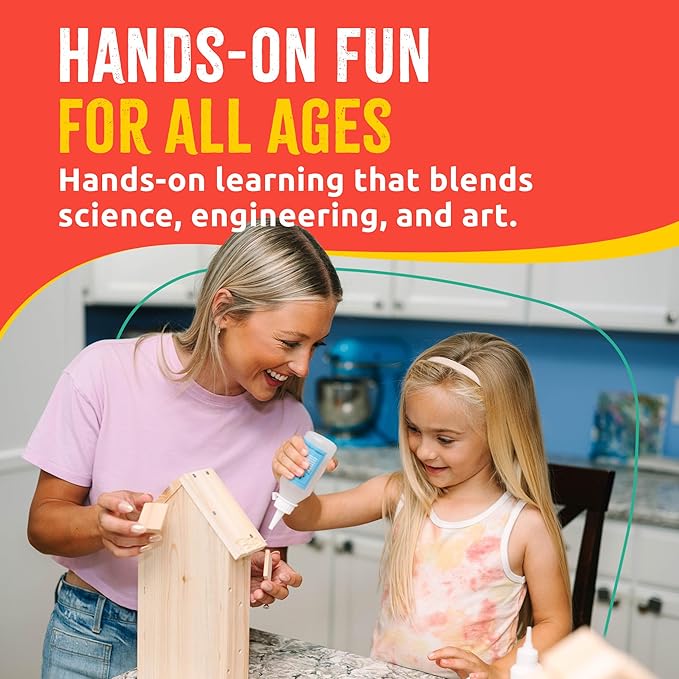 Premium Bug Hotel Kit, DIY Cedar Wood Craft for Building Bee, Ladybug, or Butterfly Houses, Educational Kit for Kids, Parents and Teachers-VerdiqueGarden