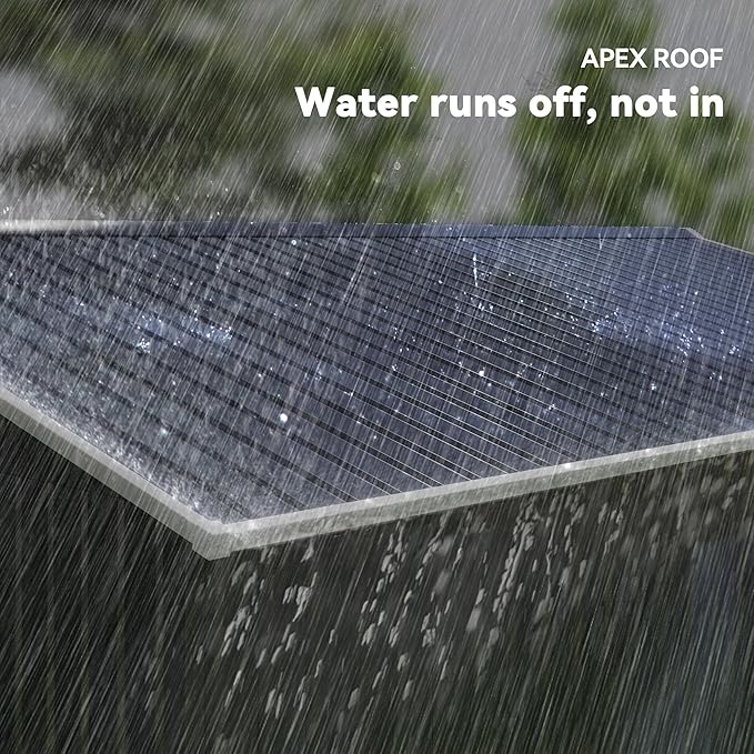 Outsunny 11' x 9' Outdoor Storage Shed, Garden Tool Metal Shed with Foundation Kit, Double Lockable Door, Air Vents and Sloping Roof, for Backyard, Patio, Lawn, Dark Gray-VerdiqueGarden