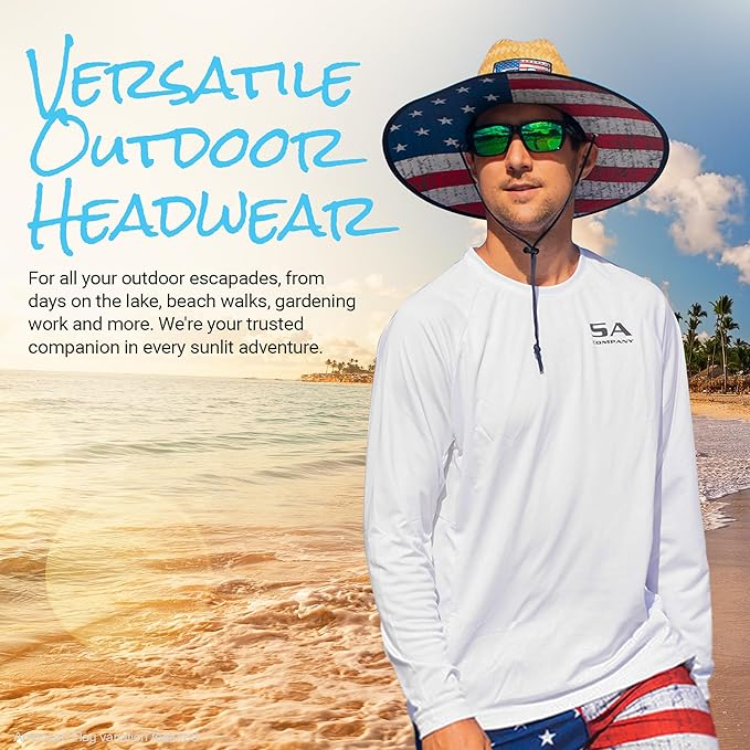 S A Company Summer Straw Hats for UV Sun Protection | Unisex Adult-VerdiqueGarden