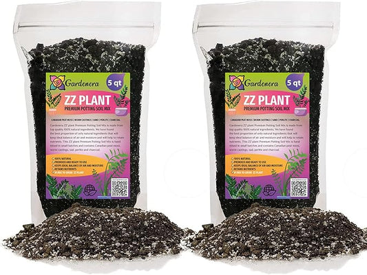 Premium ZZ Plant Expert-Grade Soil - Fast-Draining Formula Ensuring Long-Lasting Plant Vitality - 10 QUARTS-VerdiqueGarden