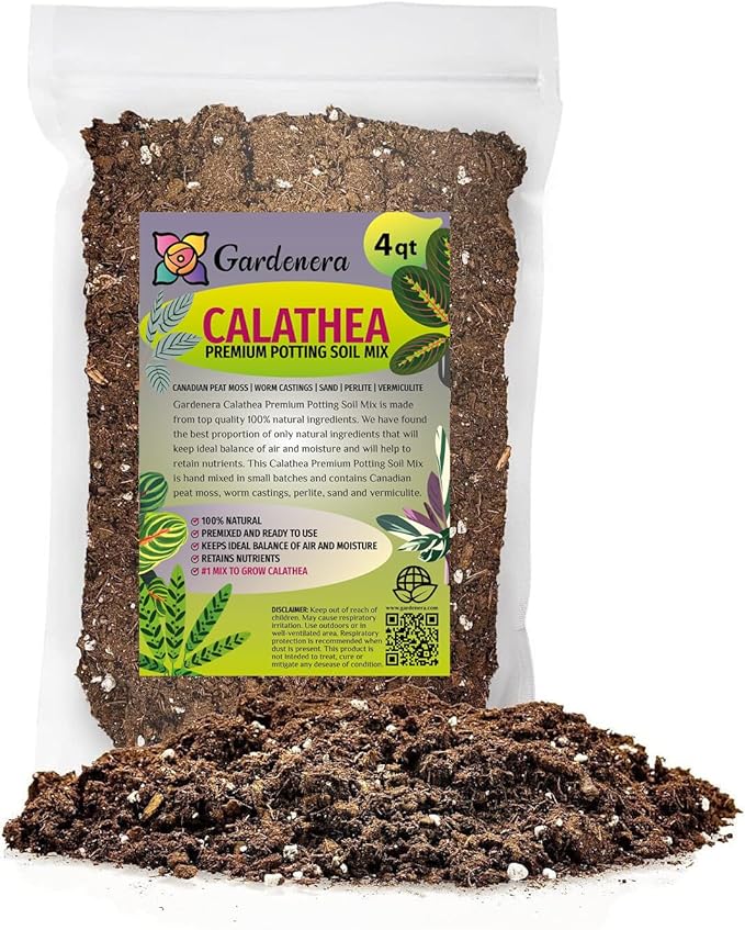 Calathea Potting Mix - Promote Strong Roots and Captivating Patterns with Our Premium Blend - 4 Quart-VerdiqueGarden