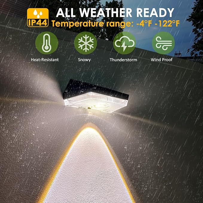 HENRE Solar Fence Lights - 9 Color Modes & Cyclical Gradient, IP44 Waterproof Solar Lights Outdoor, Auto On/Off, Fence Lights Solar Powered for Garden, Pathway, Yard Decor (6-Pack)-VerdiqueGarden