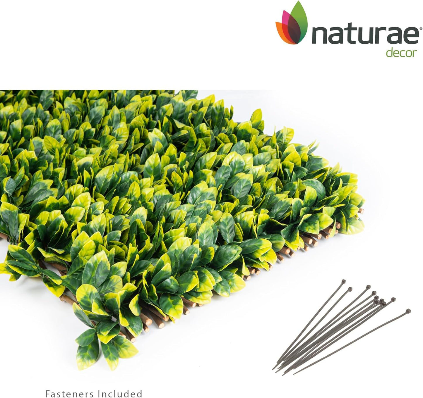 Expandable Willow Trellis - Outdoor Privacy Screen - Sturdy and Flexible - Realistic Look - 40 in x 80 in - Laurel Leaves-VerdiqueGarden